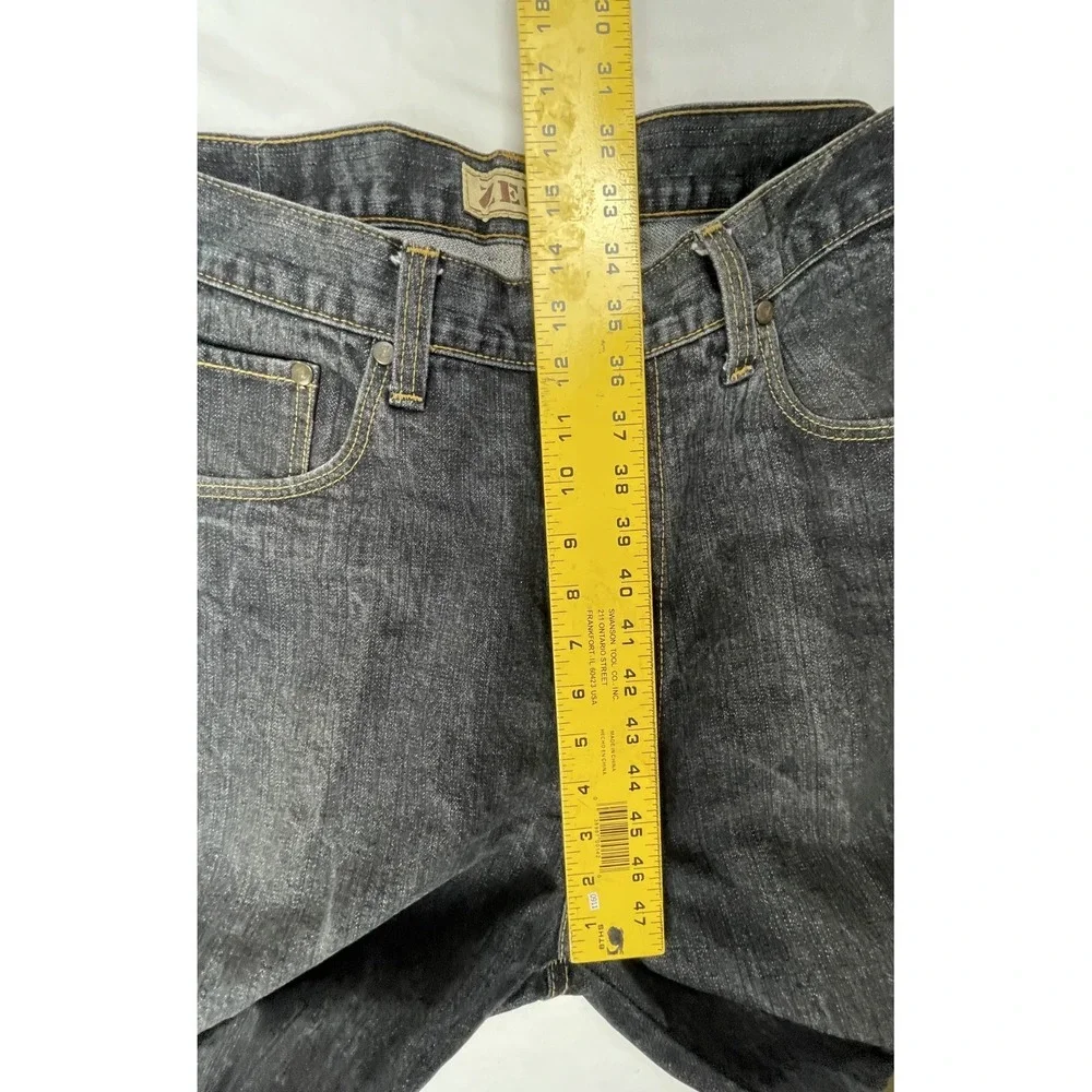 VINTAGE ZEEP MENS JEANS 38X32 DARK WASH STRAIGHT LEG THAILAND DENIM PANTS